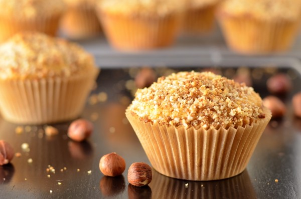 Whole Wheat Butternut Squash, Apple and Hazelnut Muffins