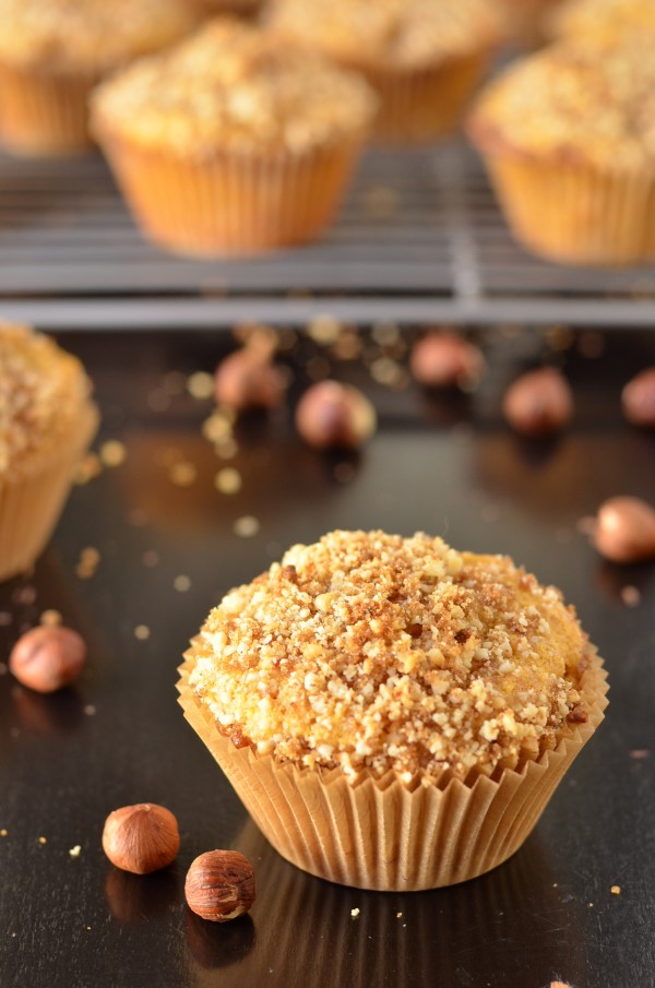 Whole Wheat Butternut Squash, Apple and Hazelnut Muffins