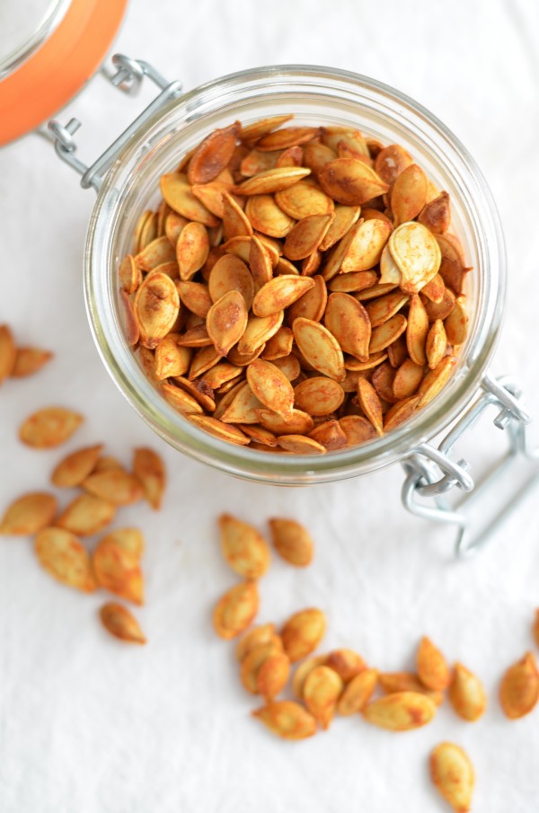 Spicy Honey-Roasted Squash Seeds