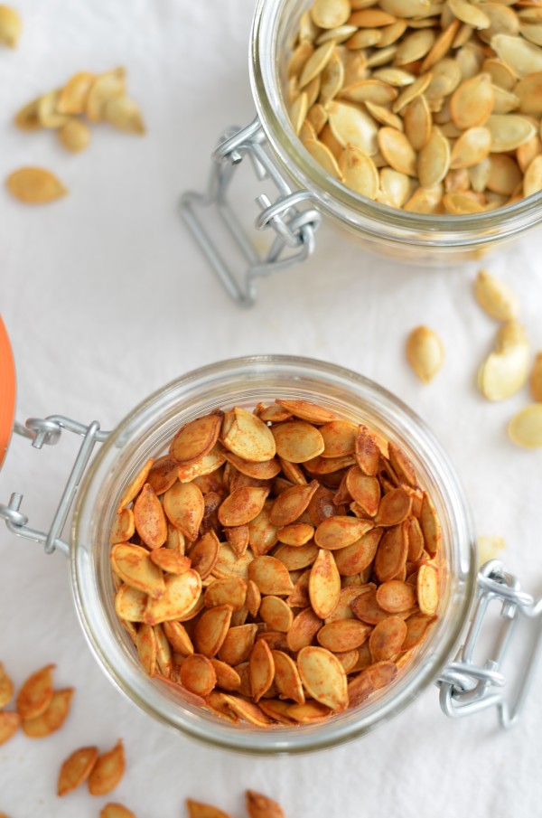 Spicy Honey-Roasted Squash Seeds