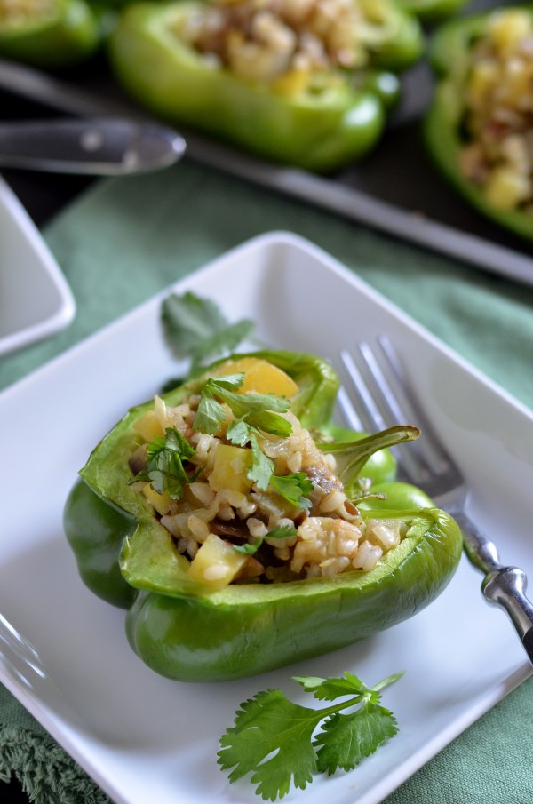 Green Curry Stuffed Peppers