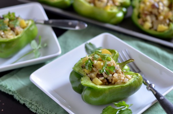 Green Curry Stuffed Peppers