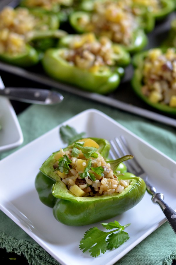 Green Curry Stuffed Peppers