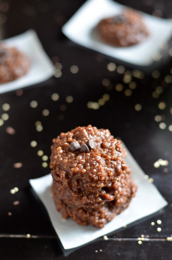 No-Bake Chocolate Peanut Butter Quinoa Cookies