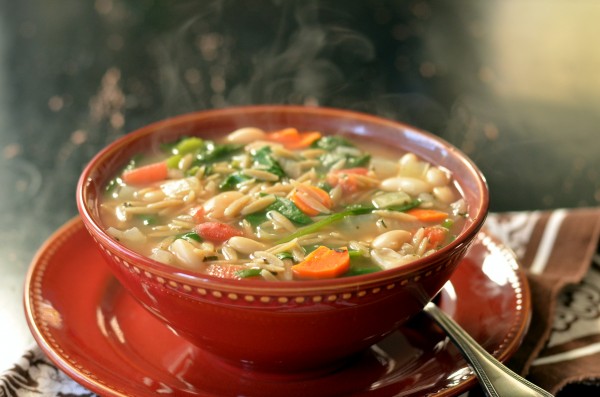 Easy Italian Orzo and White Bean Soup