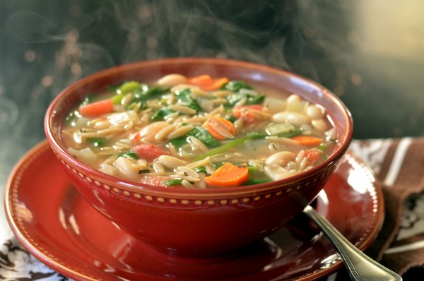 Easy Italian Orzo and White Bean Soup