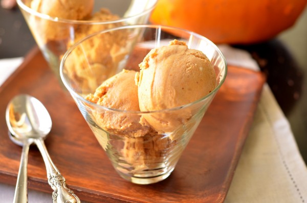 Pumpkin Maple Pecan Bourbon Ice Cream (Vegan)