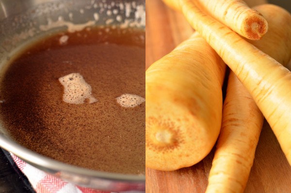 Browned Butter Mashed Parsnips with Coriander and Thyme