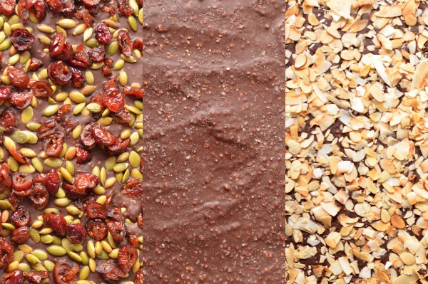 Quinoa Chocolate Bark, 3 Ways