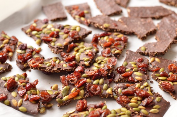 Quinoa Chocolate Bark, 3 Ways