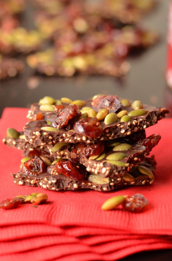 Quinoa Chocolate Bark, 3 Ways