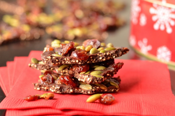 Quinoa Chocolate Bark, 3 Ways