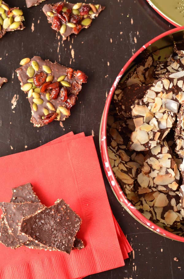 Quinoa Chocolate Bark, 3 Ways