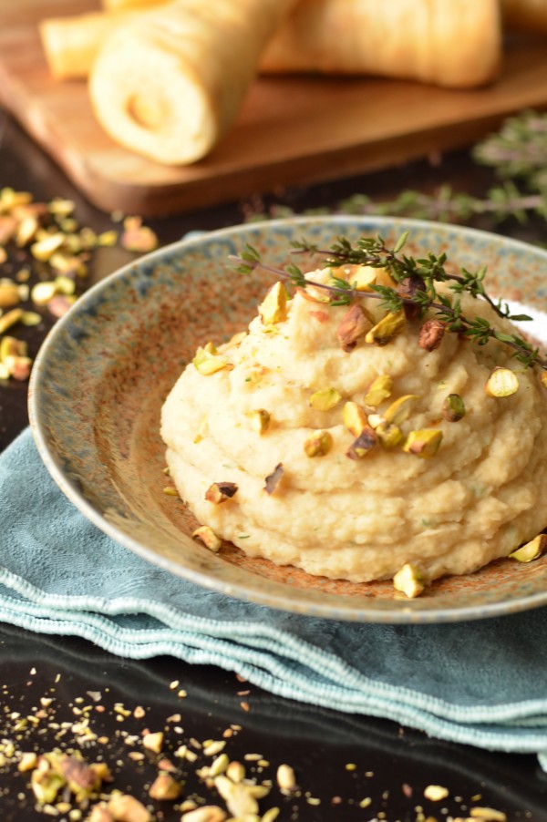 Browned Butter Mashed Parsnips with Coriander and Thyme