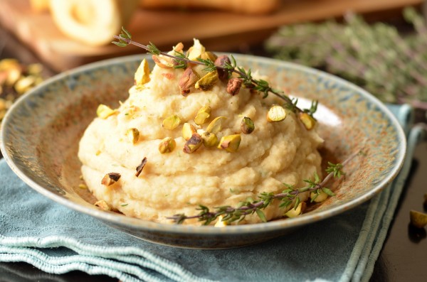 Browned Butter Mashed Parsnips with Coriander and Thyme