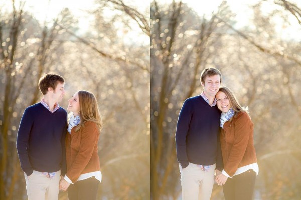 Snowy Engagement Photos