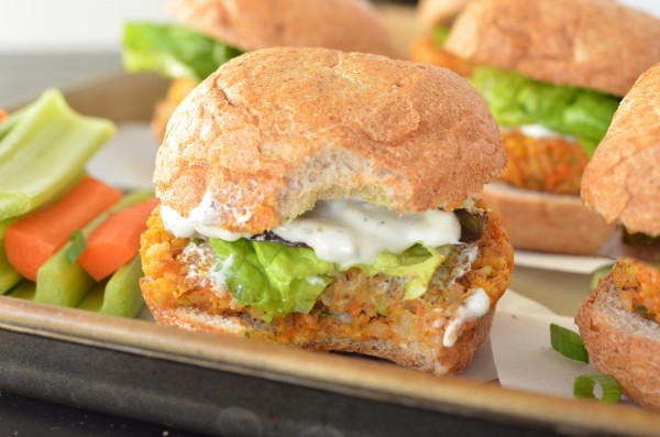 Buffalo Chickpea Sliders