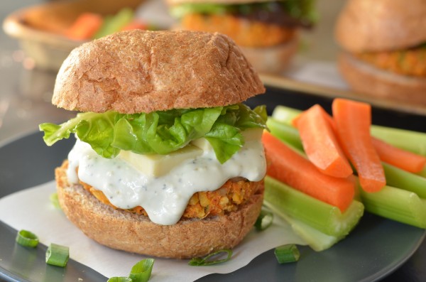 Buffalo Chickpea Sliders