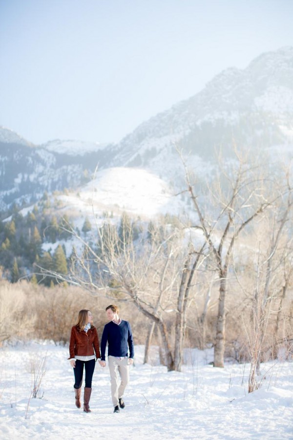 Snowy Engagement Photos