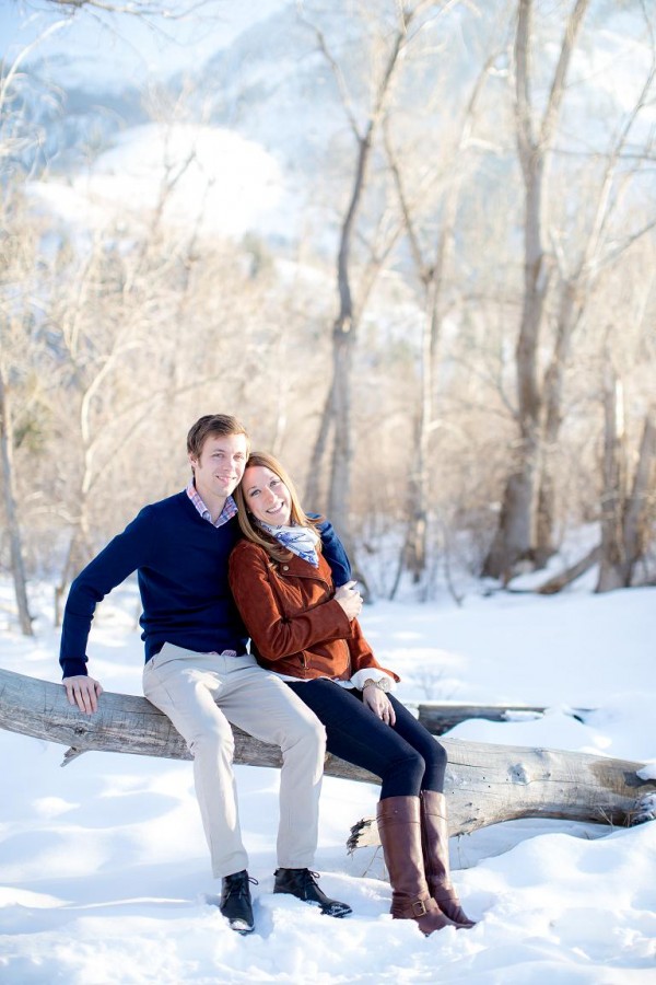 Snowy Engagement Photos