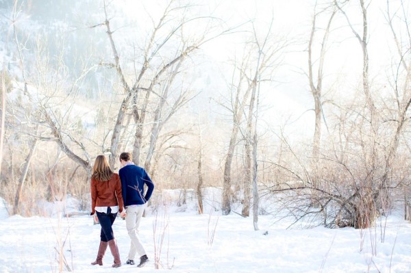 Snowy Engagement Photos