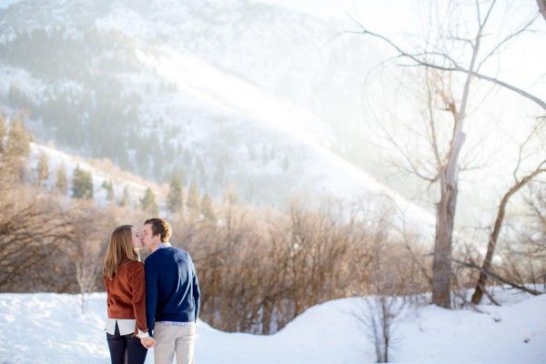 Snowy Engagement Photos