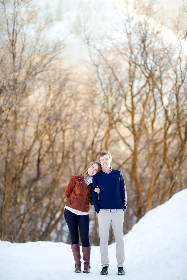 Snowy Engagement Photos