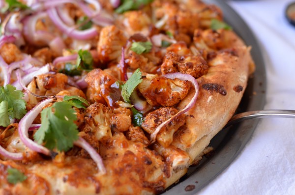 BBQ Cauliflower Pizza