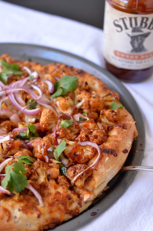 BBQ Cauliflower Pizza