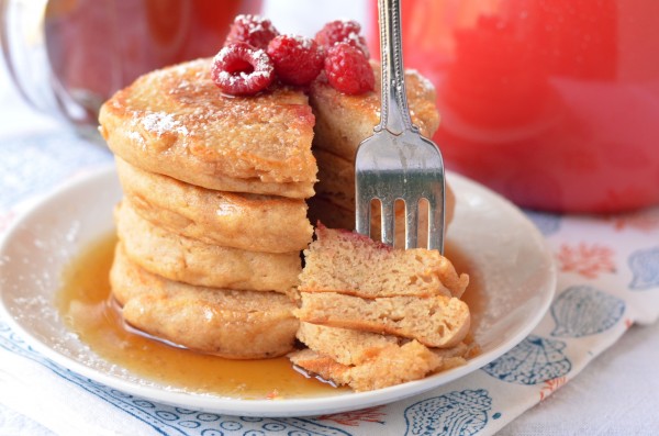 Whole Wheat Greek Yogurt Pancakes