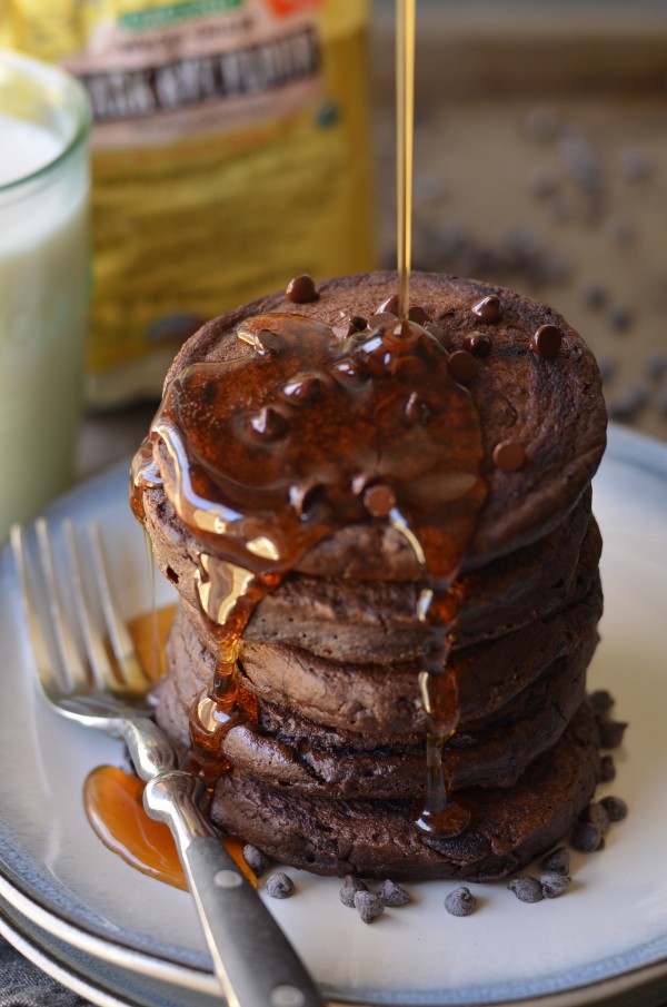 Chocolate Rye Pancakes