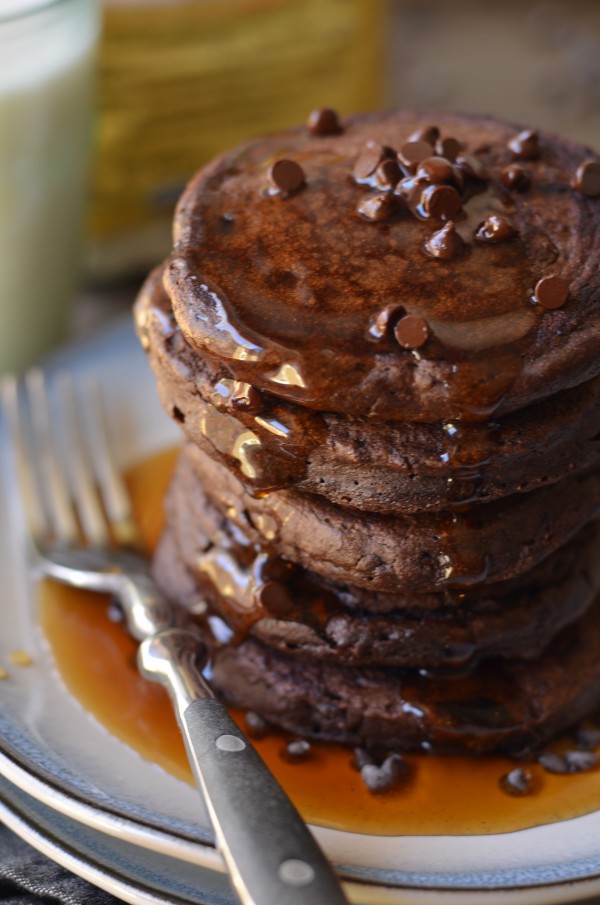 Chocolate Rye Pancakes