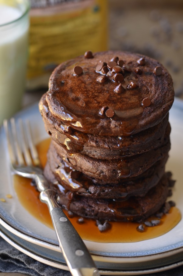 Chocolate Rye Pancakes