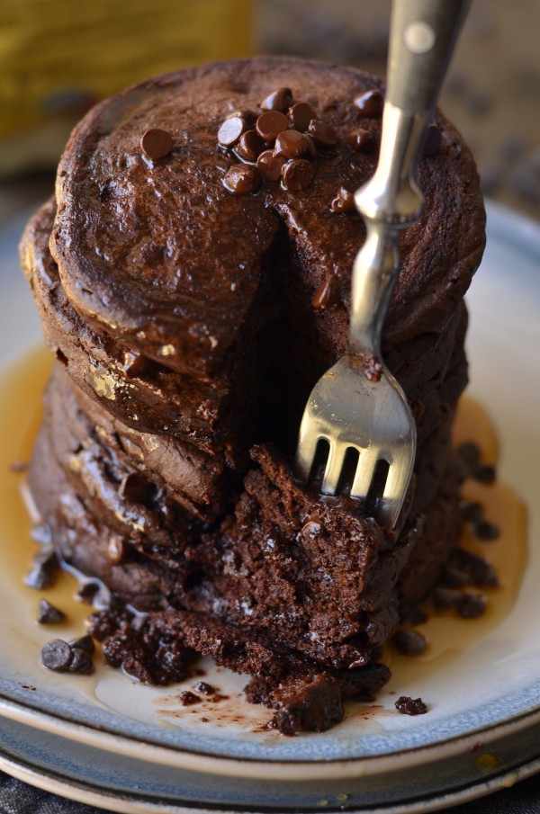 Chocolate Rye Pancakes