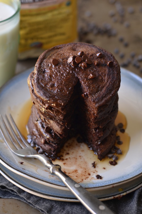 Chocolate Rye Pancakes