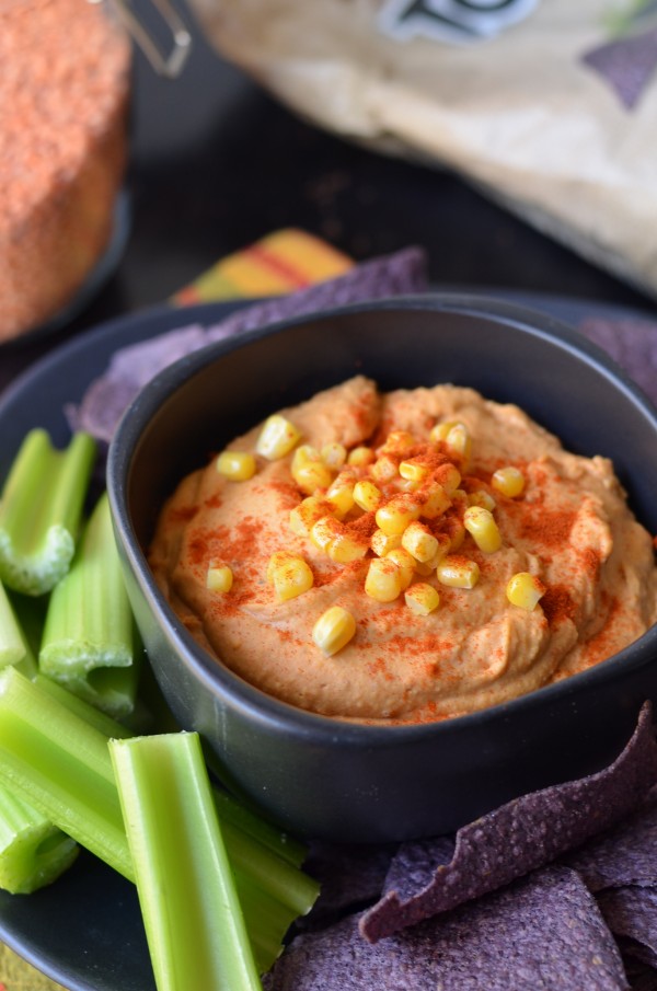 Spicy Red Lentil Chipotle Hummus