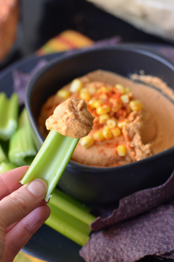 Spicy Red Lentil Chipotle Hummus