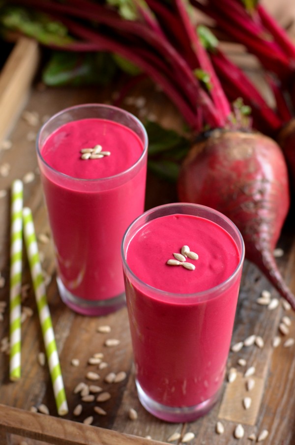 Shocking Pink Sunbutter Smoothie