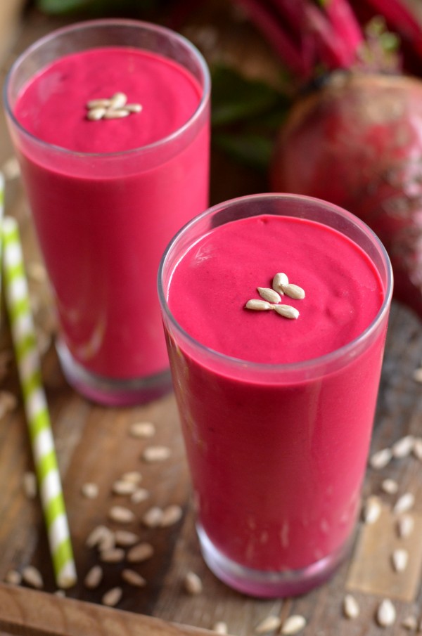 Shocking Pink Sunbutter Smoothie