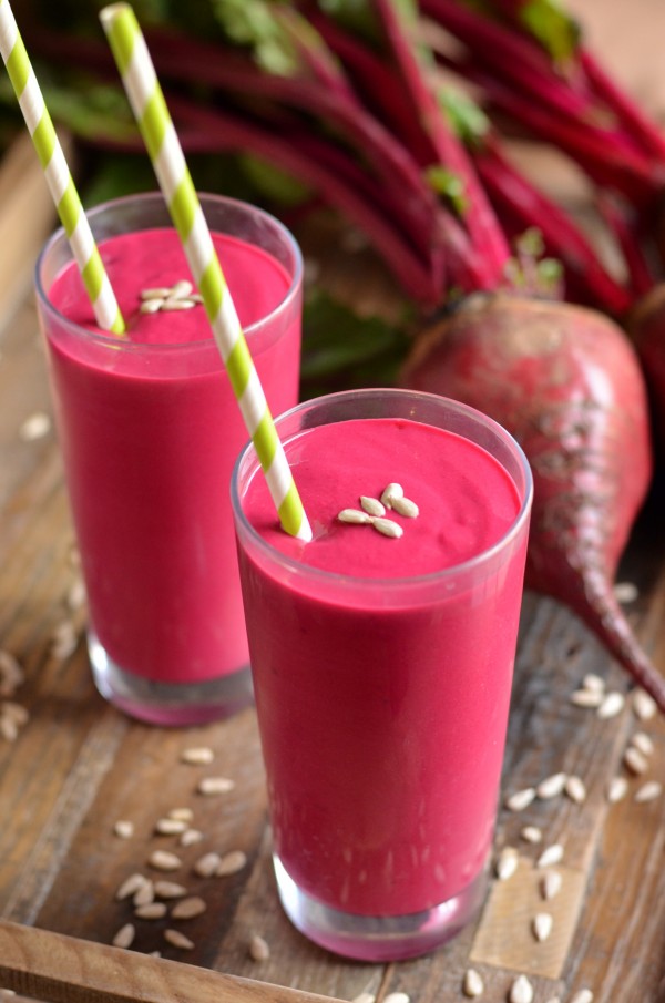 Shocking Pink Sunbutter Smoothie