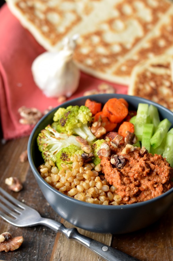 Muhammara Roasted Veggie Bowl