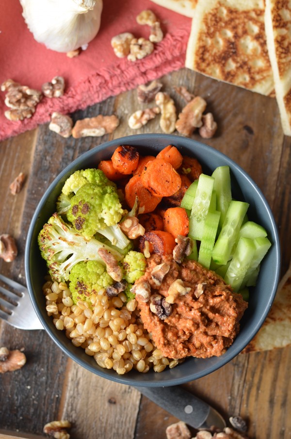 Muhammara Roasted Veggie Bowl