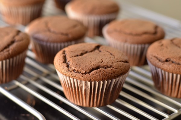 Small Batch Chocolate Cupcakes with Goat Cheese Frosting