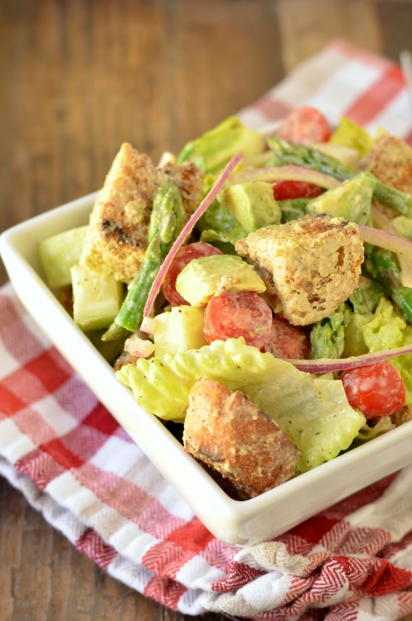 Vegan Caesar Panzanella