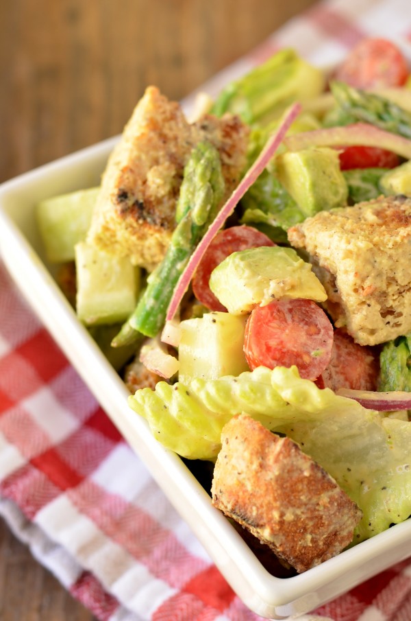 Vegan Caesar Panzanella