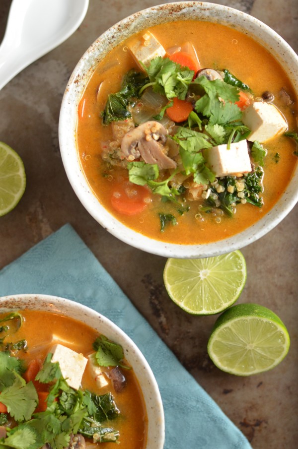 Thai Red Curry Quinoa Soup