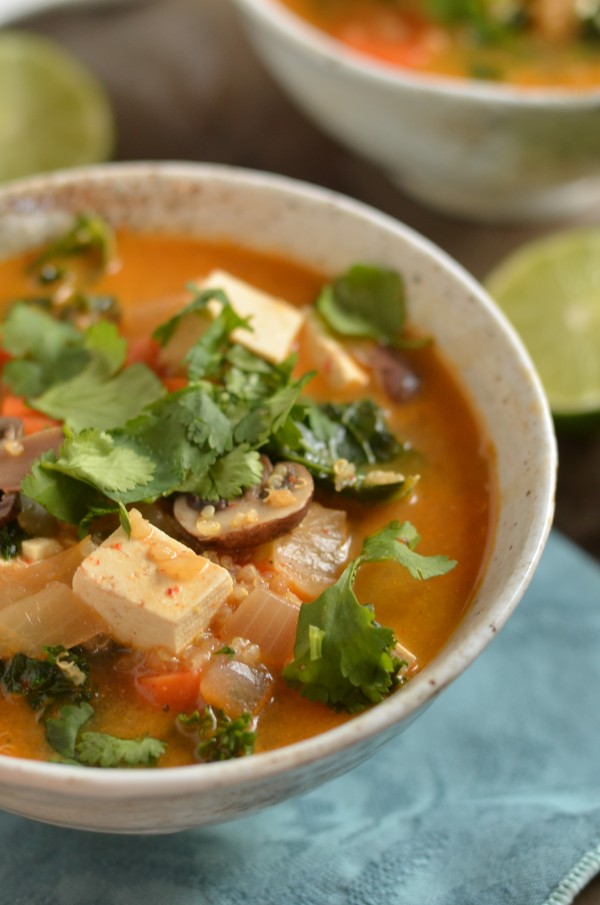 Thai Red Curry Quinoa Soup