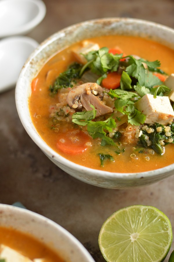 Thai Red Curry Quinoa Soup
