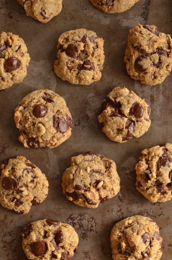 Chocolate Walnut Quinoa Cookies