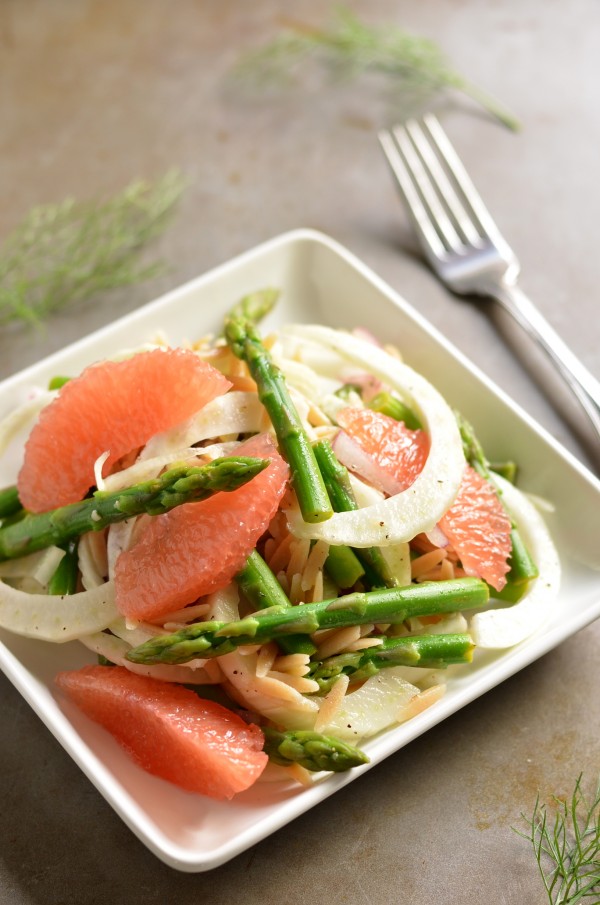 Spring Orzo Salad with Fennel and Asparagus